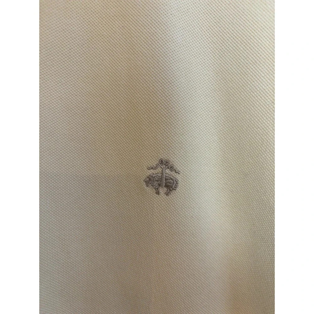 Brooks Brothers Polo Shirt Mens 2XL Yellow Golf Summer Casual Logo - Picture 3 of 8